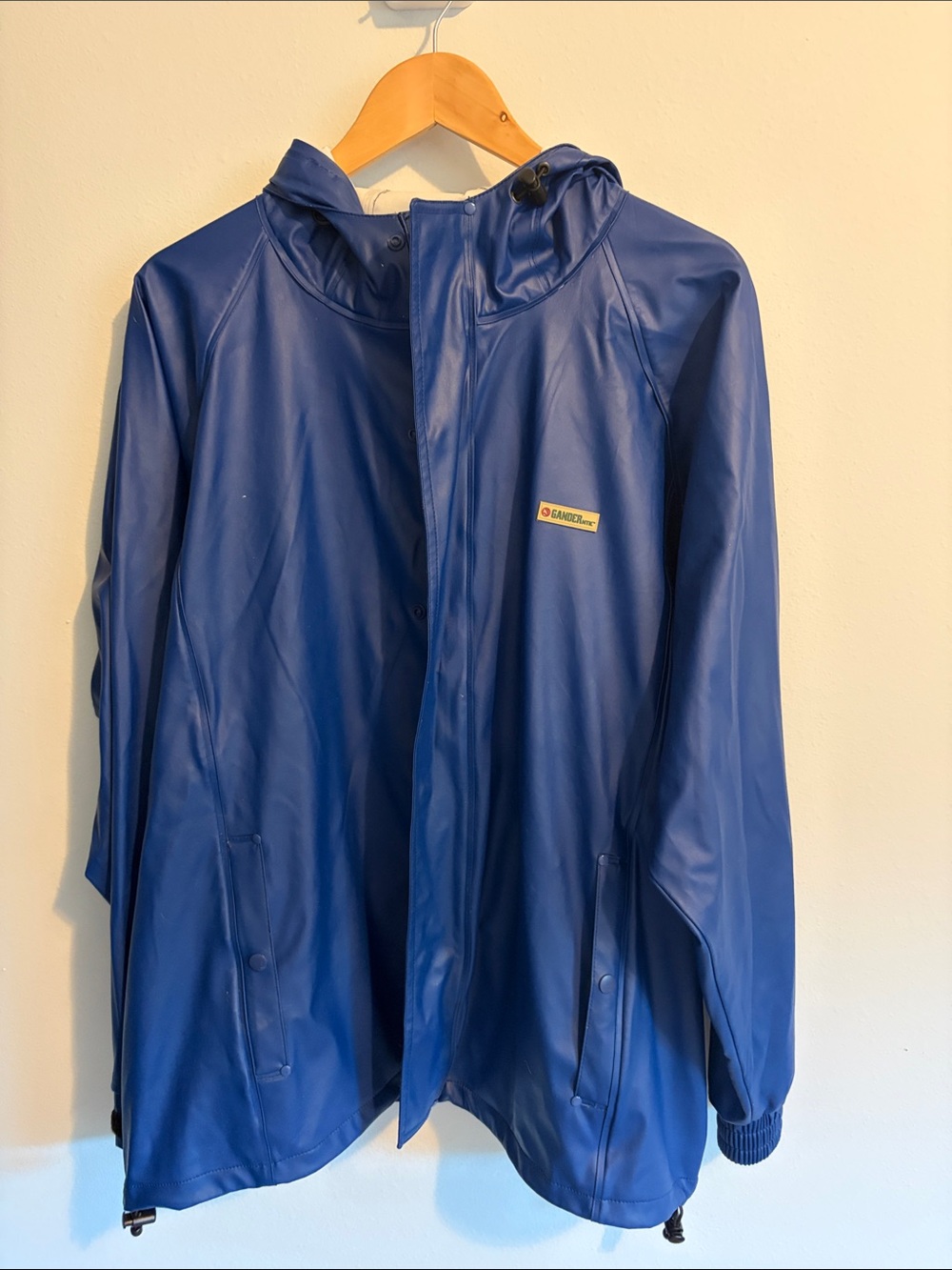 Gander Mountain Blue Raincoat Hooded Jacket